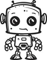 pixel paladin compact robot Gardien emblème le robo ranger une futuriste vecteur symbole