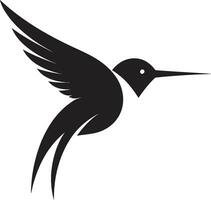 majestueux colibri profil vecteur contemporain colibri vecteur illustration