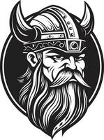 mjolnirs pourrait une viking mascotte dans vecteur viking vertu une symbole de courage et honneur
