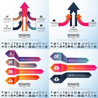 Modèle de conception d&#39;infographie vecteur