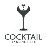 vecteur Facile logo cocktail