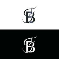 lettre bf luxe moderne monogramme logo vecteur conception, logo initiale vecteur marque élément graphique illustration conception modèle