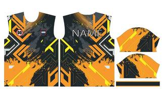 Football football Jersey conception pour sublimation vecteur