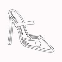 haute talons des chaussures vecteur icône. rempli plat signe pour mobile concept et la toile conception. femmes chaussure glyphe icône. symbole, logo illustration