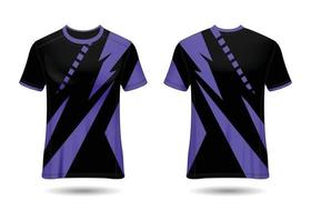 conception de t-shirt sport. maillot de course. vue avant et arrière uniforme. vecteur