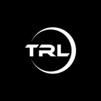 trl lettre logo conception, inspiration pour une unique identité. moderne élégance et Créatif conception. filigrane votre Succès avec le frappant cette logo. vecteur