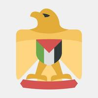icône Aigle symbole. Palestine éléments. Icônes dans plat style. bien pour impressions, affiches, logo, infographies, etc. vecteur