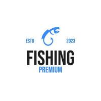 crochet pêche logo conception concept vecteur illustration symbole icône