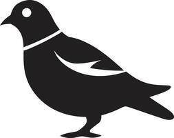 Pigeon dans concentrer captivant vecteur des illustrations Urbain vol Pigeon vecteur art pour moderne créatifs