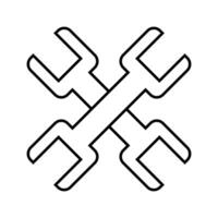 réparation icône vecteur. un service centre symbole. réparer illustration signe. lis logo. vecteur