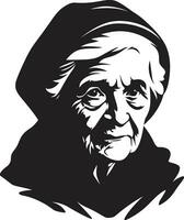 vectorisé souvenirs de vieux femmes grands-mères élégance dans vecteur vieux femmes