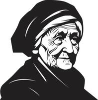 portraits de sagesse dans vecteur vieux femmes ancien grands-mères vieux aux femmes art