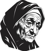 le grands-mères vecteur portraits beauté au-delà âge vieux femmes dans vecteur