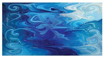 peinture abstraite effet marbre bleu foncé vecteur