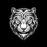 tigre, noir et blanc vecteur illustration