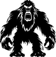 bigfoot - minimaliste et plat logo - vecteur illustration