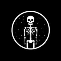 squelette, noir et blanc vecteur illustration