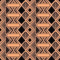 motifs uniques de modèle sans couture de style maori dessinés à la main tribal vecteur