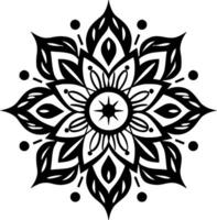 mandala, minimaliste et Facile silhouette - vecteur illustration