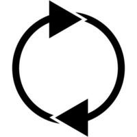 cercle La Flèche icône conception vecteur