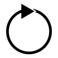 cercle La Flèche icône conception vecteur