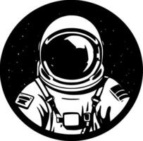 astronaute, minimaliste et Facile silhouette - vecteur illustration