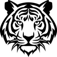 tigre, noir et blanc vecteur illustration