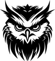 hibou - minimaliste et plat logo - vecteur illustration