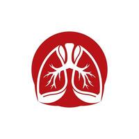 poumons logo icône symbole vecteur modèle illustration conception.