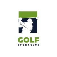 le golf sport logo vecteur conception modèle