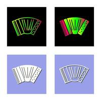 icône de vecteur d'accordéon