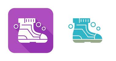 icône de vecteur de chaussures de ski