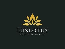 luxe lotus logo modèle et modifiable vecteur