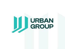 Urbain construire logo modèle pour réel biens et bâtiment vecteur