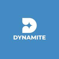 lettre ré pour dynamites logo modèle vecteur