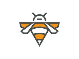 logo icône pour abeille et drone la photographie modèle et modifiable vecteur