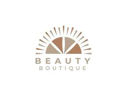 beauté et féminin logo concept pour cosmétique et spa affaires vecteur