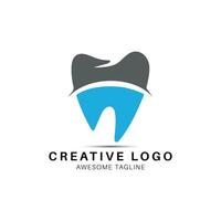Créatif dentaire les dents logo conception icône vecteur