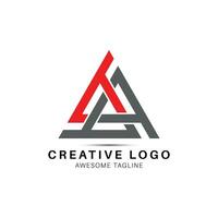 tay lettre Créatif Triangle forme logo conception icône vecteur