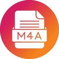 m4a fichier format vecteur icône