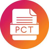 PCT fichier format vecteur icône