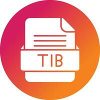 tib fichier format vecteur icône