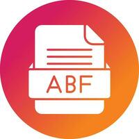 abf fichier format vecteur icône