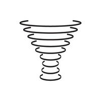 vecteur d'icône de tornade