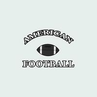 américain Football logo ancien vecteur illustration modèle icône graphique conception