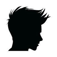 s'estomper la Coupe de cheveux silhouette clipart, Hommes cheveux Couper vecteur, branché élégant Masculin coiffure silhouette vecteur