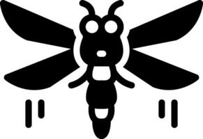 solide icône pour mouche vecteur