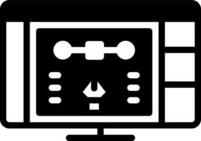 solide icône pour illustration vecteur