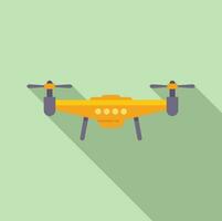 drone icône plat vecteur. vidéo jouet vecteur