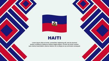 Haïti drapeau abstrait Contexte conception modèle. Haïti indépendance journée bannière fond d'écran vecteur illustration. Haïti